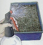 Moltiplicazione per seme: uso di un nebulizzatore per inumidire il terreno