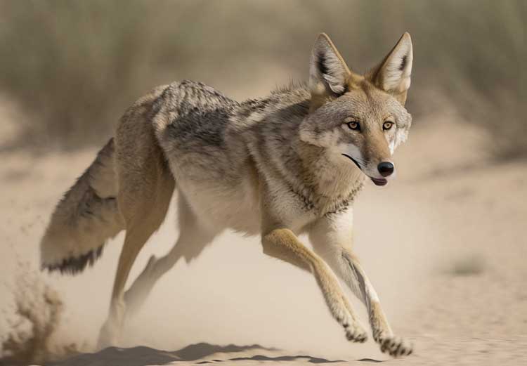 Coyote, Canis latrans, vita e abitudini