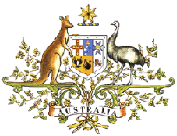 Stemma dell'Australia con l'immagine dell'emù