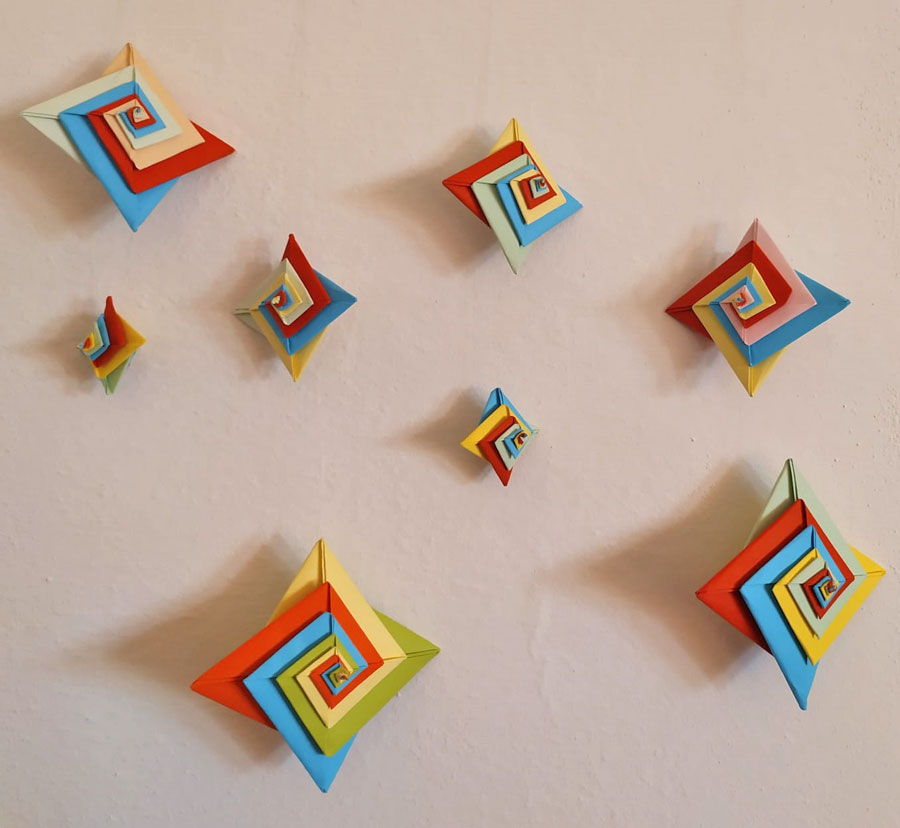 Le opere di Chiara Muroni: gli origami
