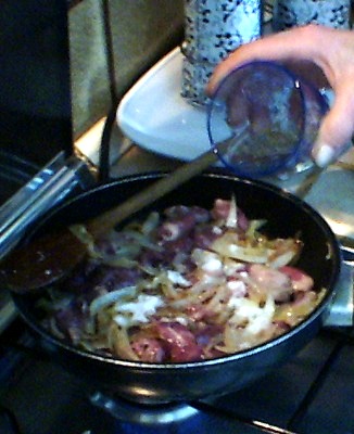 Fegatini di pollo: aggiunta aceto