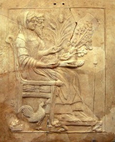 Pinax con Persefone e Ade sul trono - V secolo a.C. da Locri Epizefiri Italia