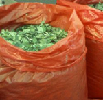 Sacco con le foglie di coca