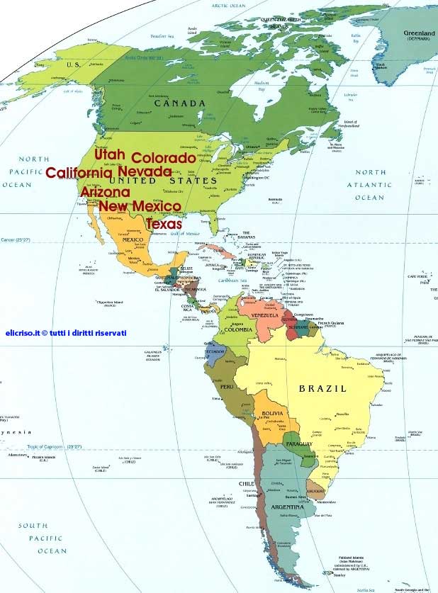 Zone di diffusione delle piante grasse