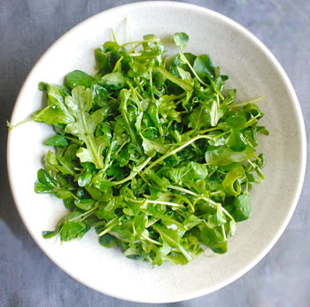 Piatto a base di rucola