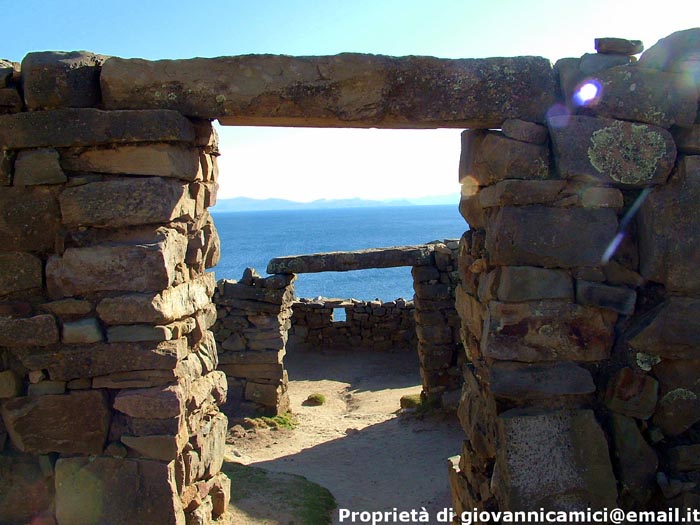 Bolivia, Lago Titicaca, Chincana, palazzo degli Inca
