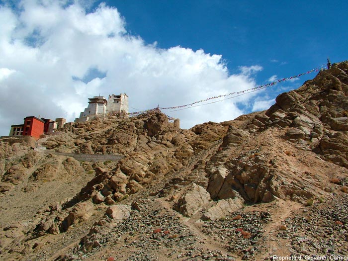 Gompa di Namgyal Tsemo nel distretto di Leh e nella regione si Ladakh in India