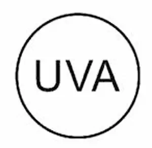 Simbolo protezione raggi solari UVA