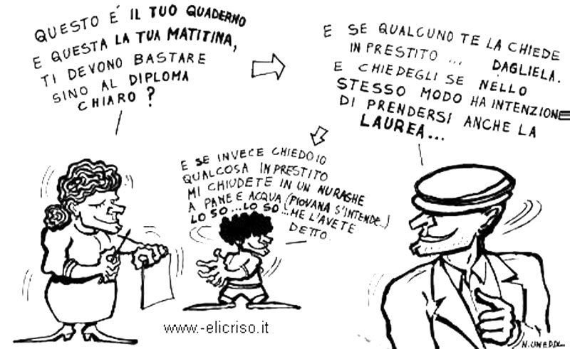 Vignette d'autore di satira